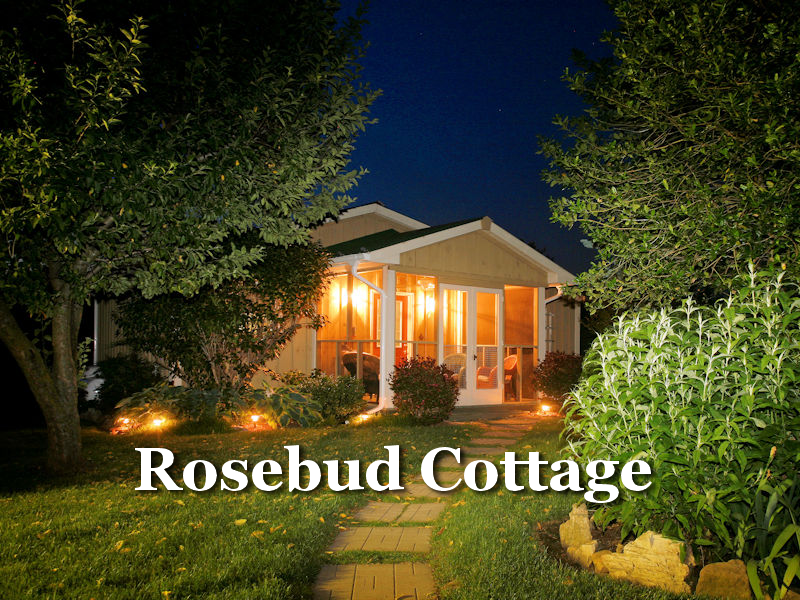 Rosebud Cottage is a romantic cottage in the Shenandoah Valley in Luray, VA at Piney Hill Bed & Breakfast & Cottages